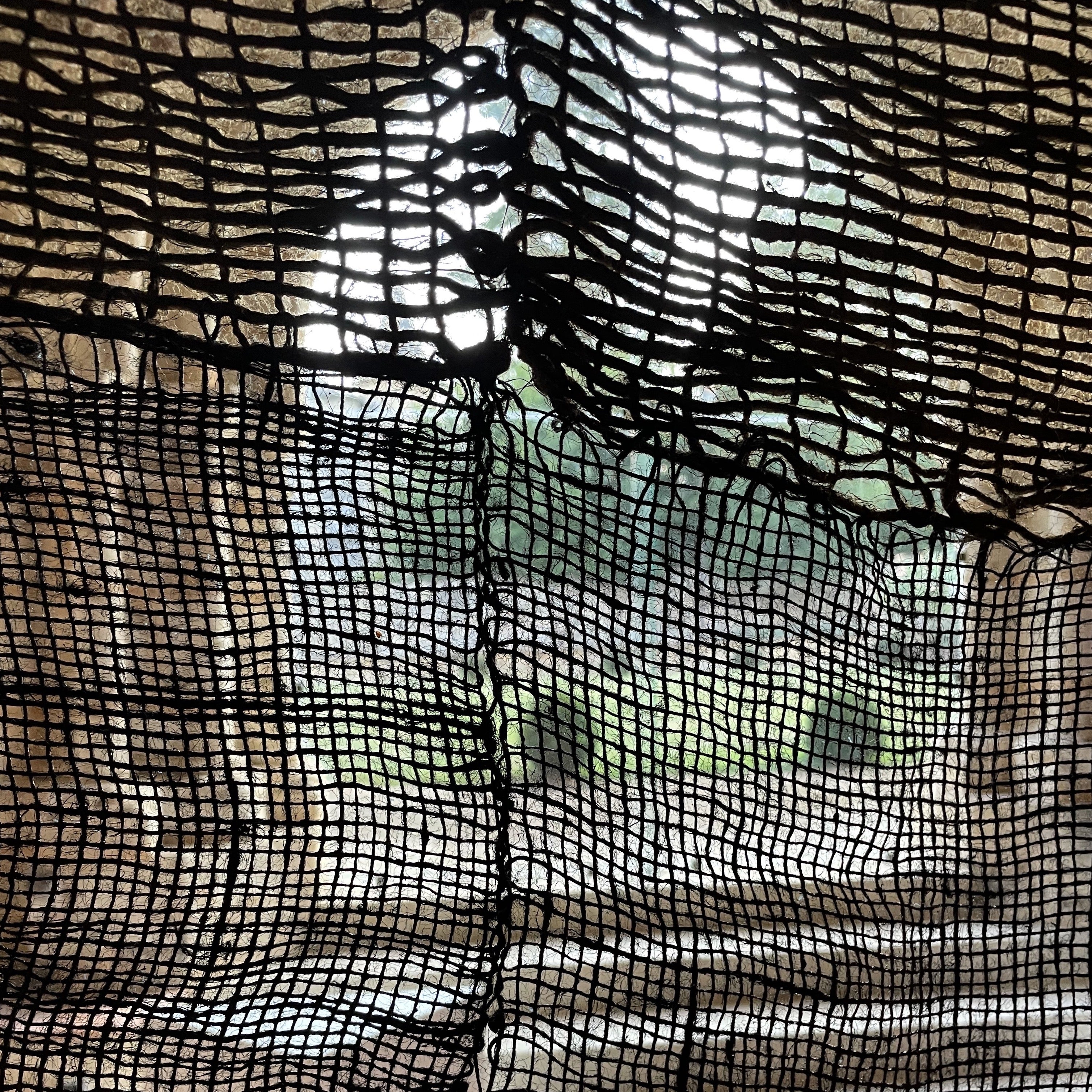 Détail d’une œuvre textile en fibres tissées de Marie Gaillac